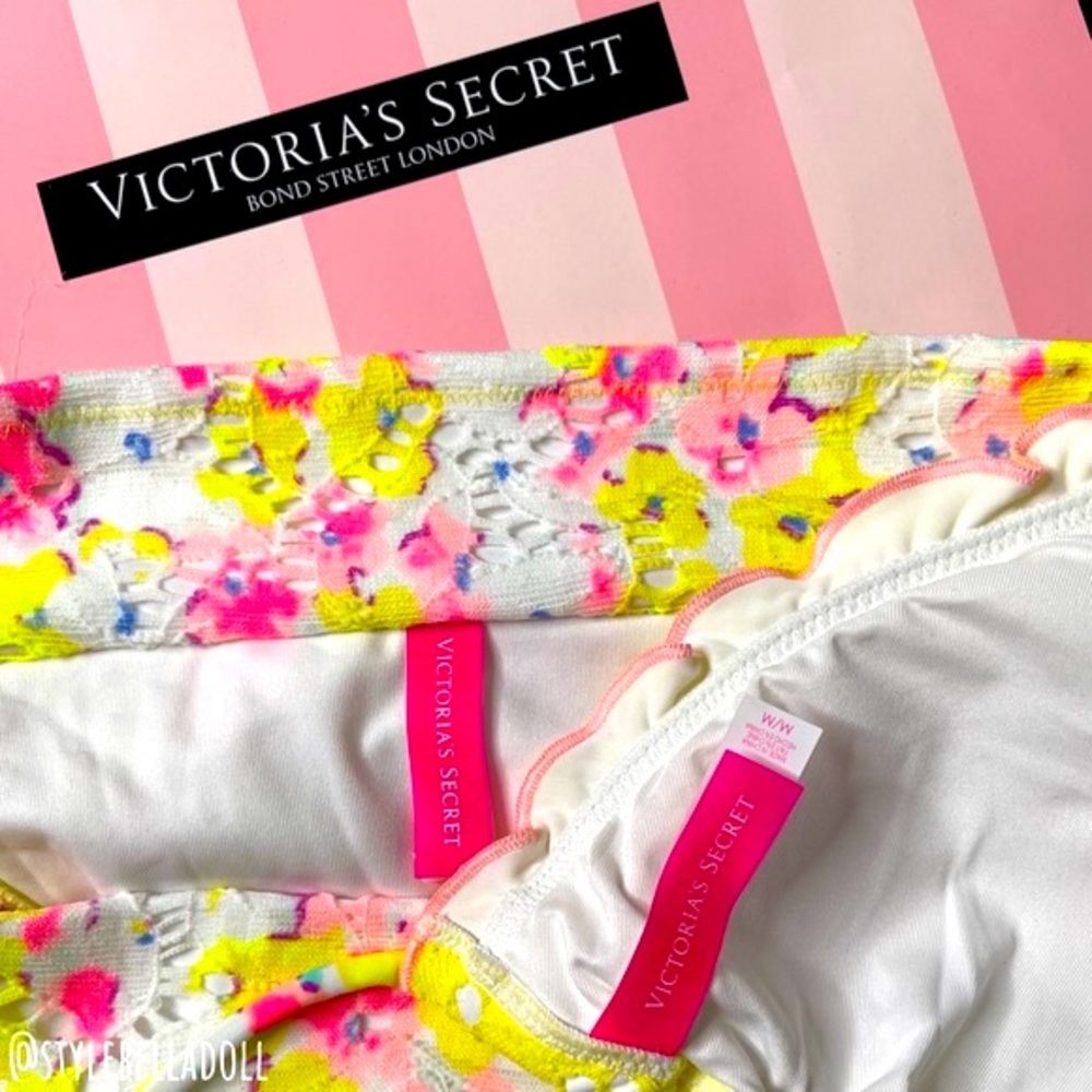 🆕Victoria’s Secret Floral Lace Bikini Set - Picture 13 of 15